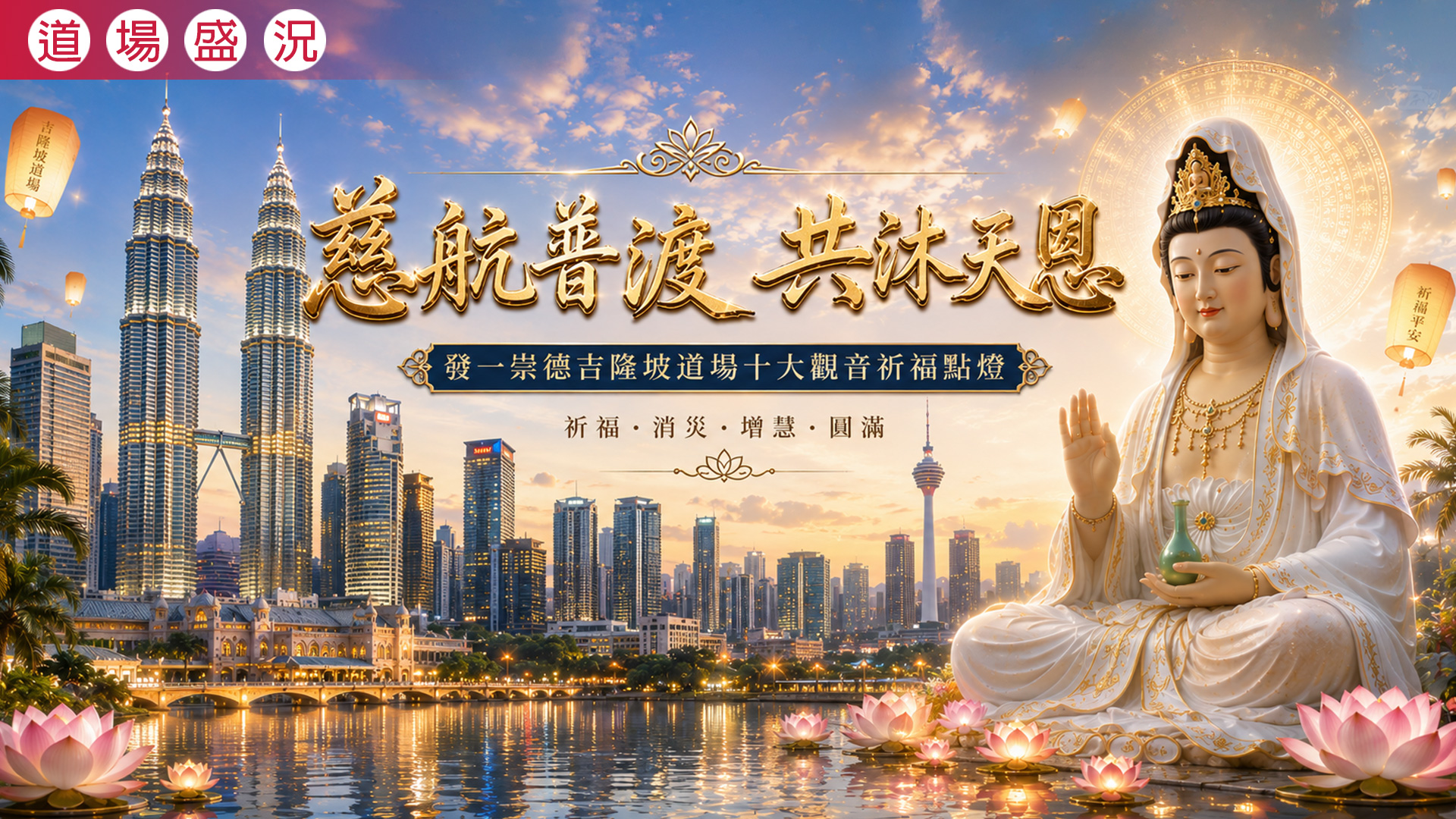 2026《慈航普渡 共沐天恩》吉隆坡道場十大觀音祈福點燈